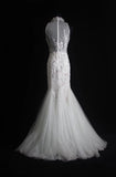 Retro Mermaid Scoop White With Appliques 2000s Long Prom Dresses Inspo 19th Birthday Outfits Formal Dress HZ0311