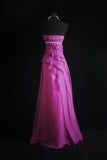 Retro A Line Sweetheart Chiffon Prom Dresses With Beadings Inspiration Party Gowns Princess Formal Dress HZ0311