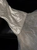 Princess Mermaid Halter Champagne Sequins Long Prom Dresses Evening Outfits Formal Dress HZ0311