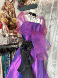 Charming A Line Spaghetti Strap Grape With Cape Long Prom Dresses Evening Outfits Formal Dress HZ0311