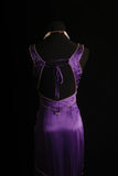 Retro Mermaid Sweetheart Purple Satin 2000s Long Prom Dresses Inspo 19th Birthday Outfits Formal Dress HZ0311