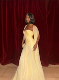 Classy Mermaid Sweetheart Yellow Prom Dresses Inspo For Teens Formal Dress Party Outfits Prom Gowns HZ0311