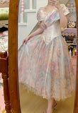 Colorful Prom Dress V-neck Pleated Evening Dress Long Cocktail Outfits Gala Gown HZ0427