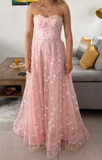 Gorgeous Prom Dress Light Pink Sweetheart Pleated Evening Dress Long Cocktail Outfits Gala Gown HZ0427