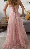 Gorgeous Prom Dress Light Pink Sweetheart Pleated Evening Dress Long Cocktail Outfits Gala Gown HZ0427