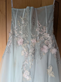 Charming Prom Dress Sweetheart Applique Long Evening Dress Party Outfits Gala Gown HZ0427
