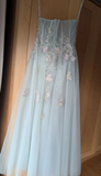 Charming Prom Dress Sweetheart Applique Long Evening Dress Party Outfits Gala Gown HZ0427