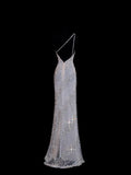 Sparkly Sequin Sheath One Shoulder White Sequined Long Prom Dresses Inspiration Evening Gowns Formal Party Prom Dress HZ0311