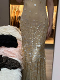 90s Retro Prom Dress Straps Beading Sequins Gala Gown Evening Dress Party Outfits HZ0427