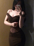 Charming Prom Dress Off Shoulder Pleated Sheath Gala Gown Evening Dress Party Outfits HZ0427