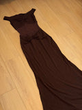 Charming Prom Dress Off Shoulder Pleated Sheath Gala Gown Evening Dress Party Outfits HZ0427