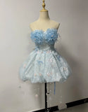 Stunning Prom Dress Strapless Pleated Gala Gown Evening Dress Party Outfits HZ0427