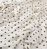 Chic Women Dress Spaghetti Straps Polka Dots Ruffle Birthday Party Outfits Seaside Dress Travel Dress HZ0427