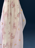 Charming Imperial Prom Dress Crew Neck Pleated Print Gala Gown Evening Dress Party Outfits HZ0427
