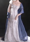 Beauty Imperial Prom Dress Square Neck Pleated Print Gala Gown Evening Dress Party Outfits HZ0427