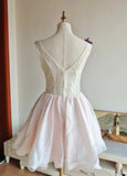Colorful Homecoming Dress Crew Neck Pleated Floral Short Prom Dress Back to School Outfits Graduation Dress HZ0427