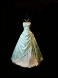 90s Retro Prom Dress Strapless Pleated Formal Gown Evening Dress 18th Birthday Outfits HZ0427