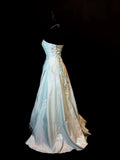 90s Retro Prom Dress Strapless Pleated Formal Gown Evening Dress 18th Birthday Outfits HZ0427