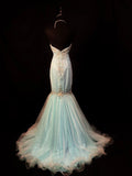 Sparkling Prom Dress Sweetheart Crystal Mermaid Formal Gown Evening Dress Gala Dress HZ0427