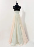 Stunning Prom Dress Spaghetti Straps Pleated Tulle Formal Gown Evening Dress Gala Dress HZ0427
