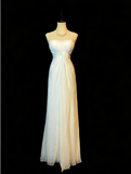 Elegant Prom Dress White Spaghetti Straps Pleated Formal Gown Evening Dress Gala Dress HZ0427