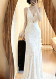 90s Elegant Prom Dress V-neck Pleated Mermaid Formal Gala Gown Evening Dress Birthday Party Dress HZ0427