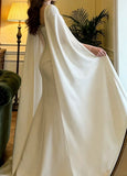Elegant Prom Dress White Square Neck Mermaid Formal Gala Gown Evening Dress Graduation Outfits HZ0427