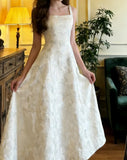 Charming Prom Dress A Line Square Neck Gala Gown Formal Evening Dress Graduation Outfits HZ0427