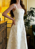 Charming Prom Dress A Line Square Neck Gala Gown Formal Evening Dress Graduation Outfits HZ0427