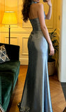 Elegant Prom Dress Strapless Beading Pleated Gala Gown Evening Dress Formal Outfits HZ0427