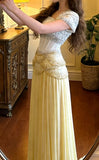 Gorgeous Prom Dress A Line Square Neck Beading Pleated Gala Gown Evening Dress Birthday Party Outfits HZ0427