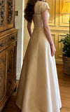 Elegant Prom Dress A Line Square Neck Beading Formal Outfits Gala Gown Evening Dress HZ0427
