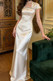 Charming Prom Dress Square Neck Beading Formal Outfits Gala Gown Evening Dress Graduation Dress HZ0427
