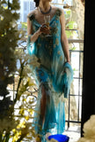 90s Charming Prom Dress Spaghetti Straps Applique Gala Gown Evening Dress Birthday Party Outfits HZ0427