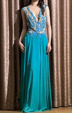 90s Elegant Prom Dress V-neck Pleated Formal Gala Gown Evening Dress Birthday Party Outfits HZ0427