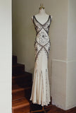Stunning Prom Dress V-neck Backless Mermaid Gala Gown Evening Dress Birthday Party Outfits HZ0427