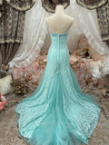 Beauty Prom Dress Sweetheart Mermaid Gala Gown Evening Dress Birthday Party Outfits HZ0427
