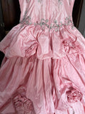 Charming Ball Gown Pink Spaghetti Straps Pleated Evening Dress Quinceanera Dress 18th Birthday Prom Gown HZ0427