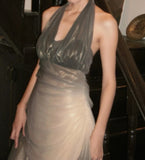 Beauty Prom Dress Ombre Halter Ruffle Gala Gown Fomal Evening Dress Graduation Dress HZ0427