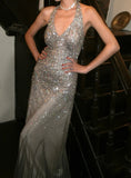 Charming Prom Dress Halter Tulle Gala Gown Fomal Evening Dress 18th Birthday Party Dress HZ0427