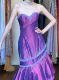 Charming Prom Dress Sweetheart Pleated Mermaid Gala Gown Fomal Evening Dress Graduation Dress HZ0427