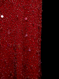 Modest Night Aesthetic Sheath Scoop Neck Red Sequins College Formal Outfit Long Prom Graduation Dresses For Teens HZ0311