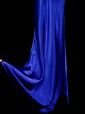 Vintage Mermaid Sweetheart Backless Royal Blue Senior 80s Prom Dresses High School Long Formal Dress HZ0311