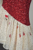 Modest Mermaid Spaghetti Strap Red Sequins College Formal Sweet 16 Outfits Short Prom Dresses For Teens HZ0311