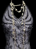 Vintage Fashion Night Aesthetic Mermaid Spaghetti Straps 80s 70s 90s Grey College Formal Outfit Long Prom Graduation Dresses HZ0311