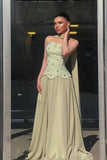 Strapless Women's Prom Dress Luxury Women Evening Dress Long Prom Dresses A Line A Robe Soiree For Women HZ0311