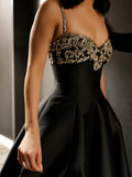 Classy A line Spaghetti Strap Beaded Prom Dress Aesthetic For Teens Formal Dress Party Outfits Prom Gowns HZ0311