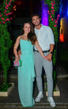 Elegant Sheath Prom Dresses Chiffon Pleated Ruffle Sweetheart Blue Formal Evening Dress Party Gowns HZ0311