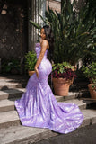Sparkly Sequin Mermaid Sweetheart Sequined Lilac Long Prom Dresses Inspiration Evening Gowns For Women Formal Party Prom Dress HZ0311