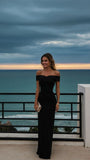 Classy Mermaid Off The Shoulder Black Prom Dresses Inspo For Teens Formal Dress Party Outfits Prom Gowns HZ0311